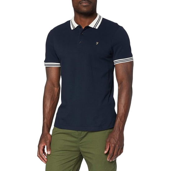 Farah Heren Regular Poloshirt met Korte Mouwen (Echte marine) - Image 3