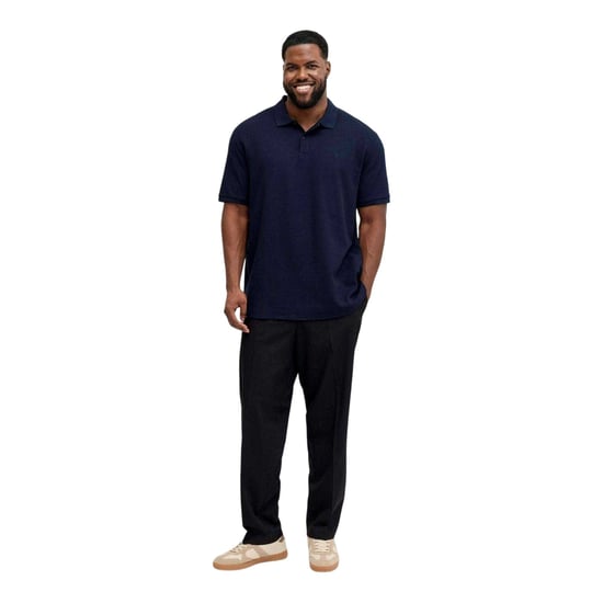 Jack And Jones Heren Austin Poloshirt met Korte Mouwen (Navy Blazer) - Image 1