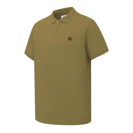 Pretty Green Mens Cotton Polo Shirt (Khaki Green) - Image 3