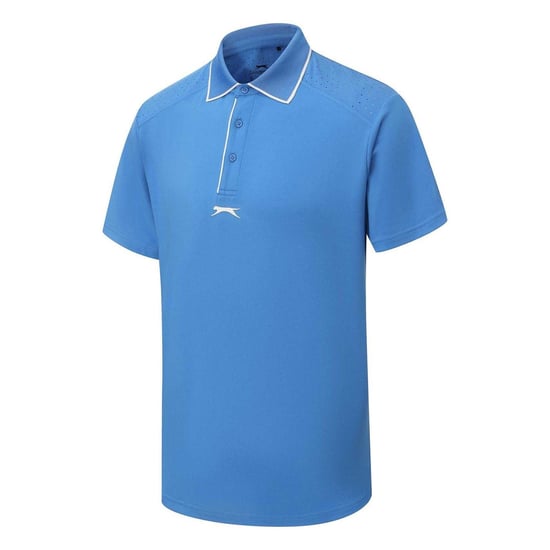 Slazenger Heren Performance Regelmatig Poloshirt met Korte Mouwen (Blauw) - Image 3