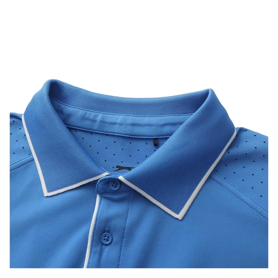 Slazenger Heren Performance Regelmatig Poloshirt met Korte Mouwen (Blauw) - Image 4