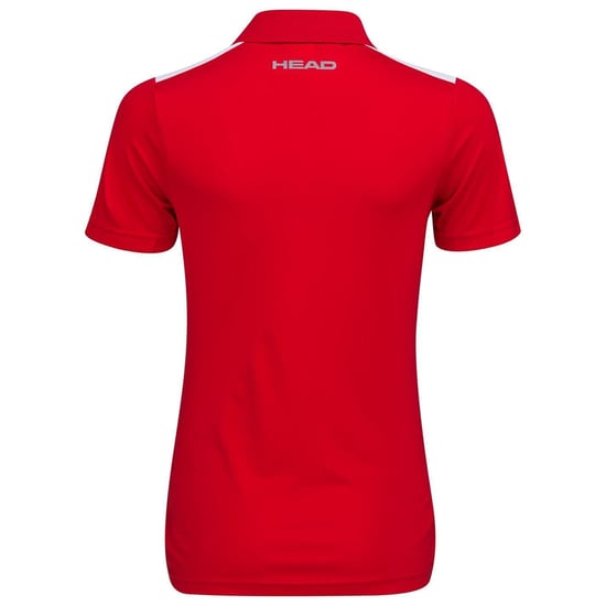 Head Dames Club Tech Poloshirt (Rood/Wit) - Image 2