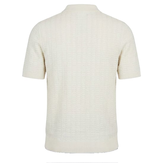 Threadbare Heren Halliwell Poloshirt met Korte Mouwen (Ecru) - Image 2