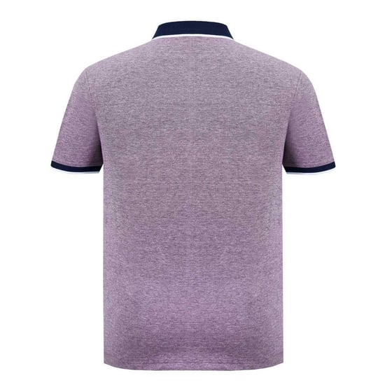 SoulCal Mens Cotton Pique Polo Shirt (Burgundy/White) - Image 2