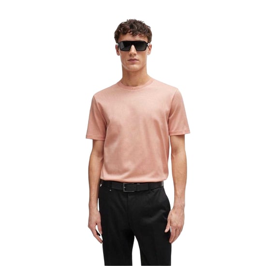 Boss Mens Tiburt 406 T-Shirt (Pink) - Image 4