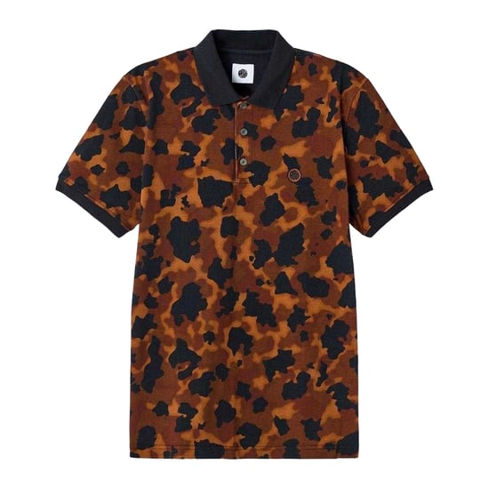 Pretty Green Mens Camo Short-Sleeved Polo Shirt (Brown) - Image 2