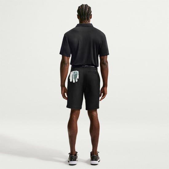 Nike Mens Performance Short-Sleeved Polo Shirt (Black/White) - Image 5