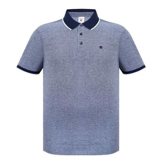 SoulCal Mens Cotton Pique Polo Shirt (Navy/White) - Image 1