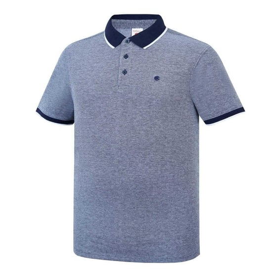 SoulCal Mens Cotton Pique Polo Shirt (Navy/White) - Image 3