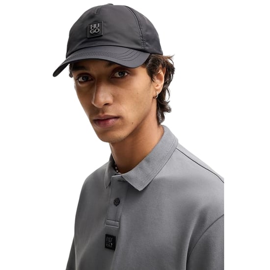 Hugo Mannen Deabono Logo Polo Shirt (Grijs) - Image 3