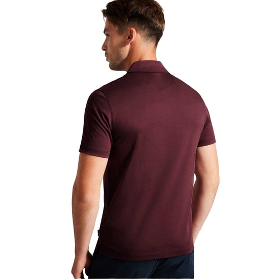 Ted Baker Heren Zeiter Katoenen Polo Shirt (Maroon) - Image 3