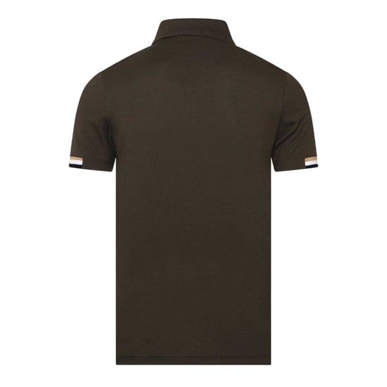 Boss Mens Parlay 147 Rubberised Logo Polo Shirt (Green) - Image 2