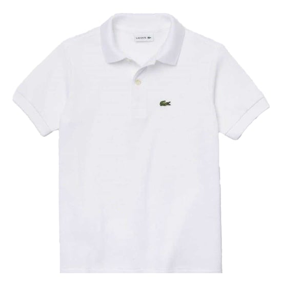Lacoste Boys Pique Polo Shirt (White) - Image 1