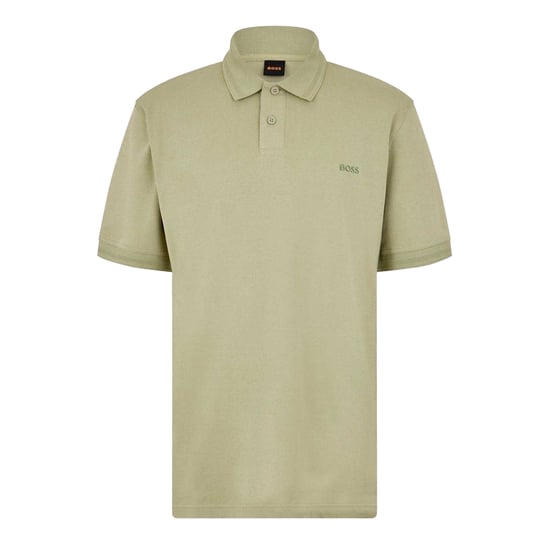 Boss Mens Interlock Short-Sleeved Polo Shirt (Green) - Image 1