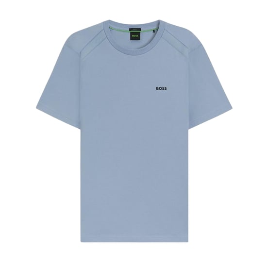 Boss Mens Crew Neck Regular Short-Sleeved Polo Shirt (Blue) - Image 1