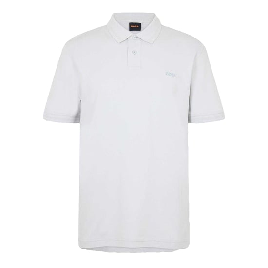 Boss Mens Interlock Short-Sleeved Polo Shirt (Light Grey/Pastel Grey) - Image 1