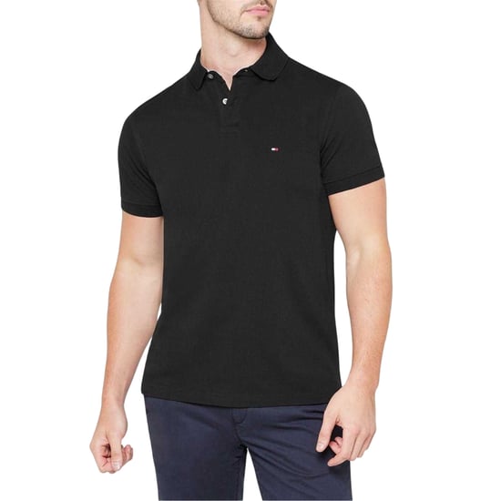 Tommy Hilfiger Heren 1985 Geborduurd Logo Poloshirt (Zwart) - Image 3