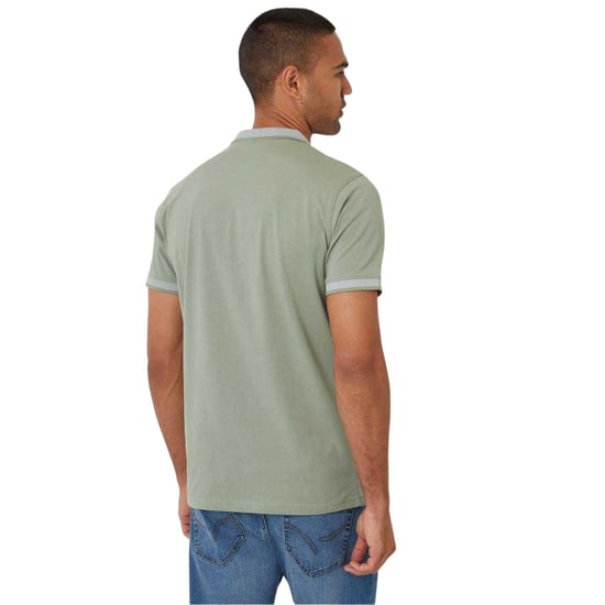 Threadbare Mens Shandy Nocturnal Polo Shirt (Sage) - Image 2