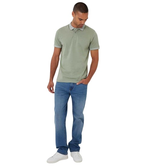 Threadbare Mens Shandy Nocturnal Polo Shirt (Sage) - Image 4