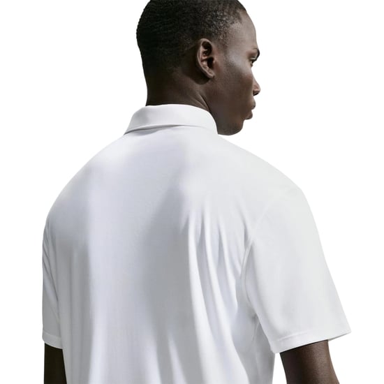 Nike Mens Performance Short-Sleeved Polo Shirt (White/Black) - Image 3