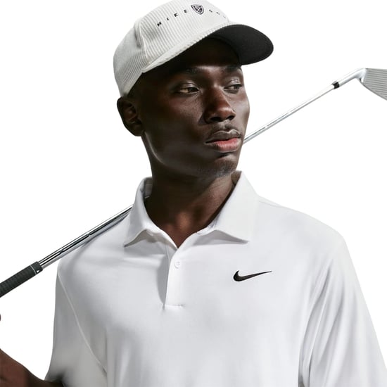 Nike Mens Performance Short-Sleeved Polo Shirt (White/Black) - Image 4