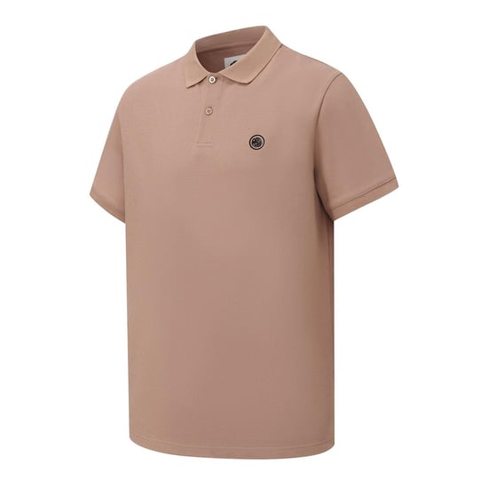 Pretty Green Mens Cotton Polo Shirt (Dark Beige) - Image 3