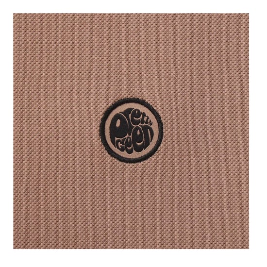 Pretty Green Mens Cotton Polo Shirt (Dark Beige) - Image 4