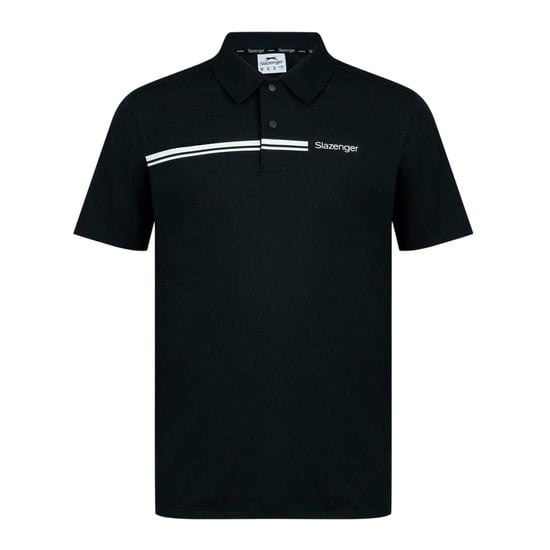 Slazenger Polyester golfpoloshirt voor heren (Zwart) - Image 1