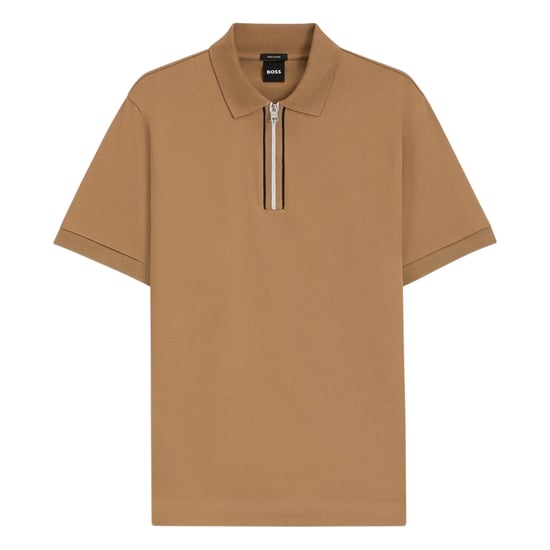 Boss Herenpolo met korte mouwen (Medium Beige) - Image 1