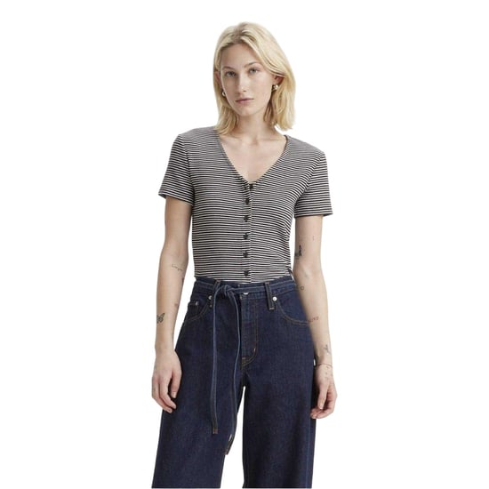 Levis Randig T-Shirt för kvinnor/dammar (Vanilj) - Image 1
