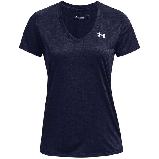 Under Armour T-shirt met gedraaide V-hals en losse pasvorm voor dames (Middernacht marine) - Image 1