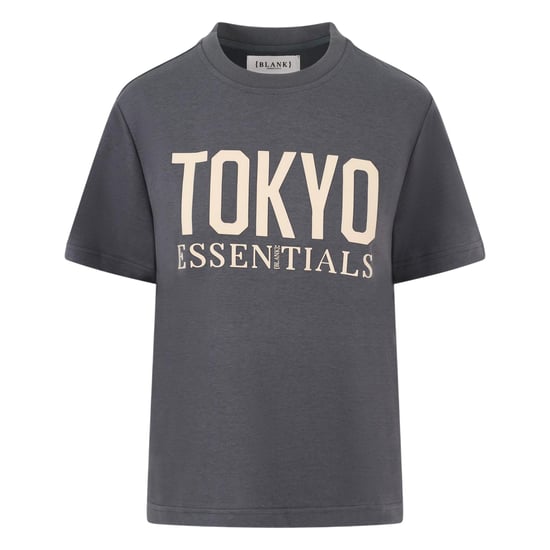 Blank Essentials Dames/Dames Tokyo T-Shirt (Houtskool) - Image 2