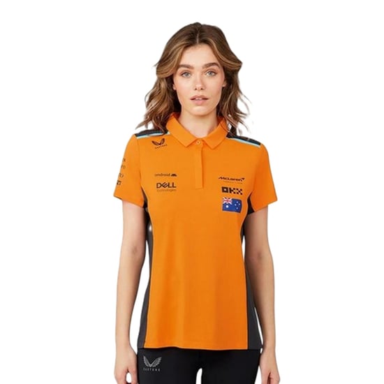Castore McLaren F1-poloshirt voor dames (Herfstpracht/Fantoom) - Image 1