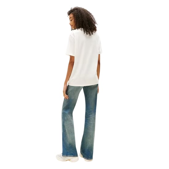 Tommy Jeans Dames Aardbei Regular T-Shirt (Ecru) - Image 2
