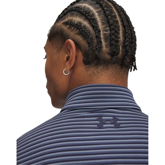 Under Armour Mens Playoff 3.0 Stripe Polo Shirt (Dark Blue) - Image 3