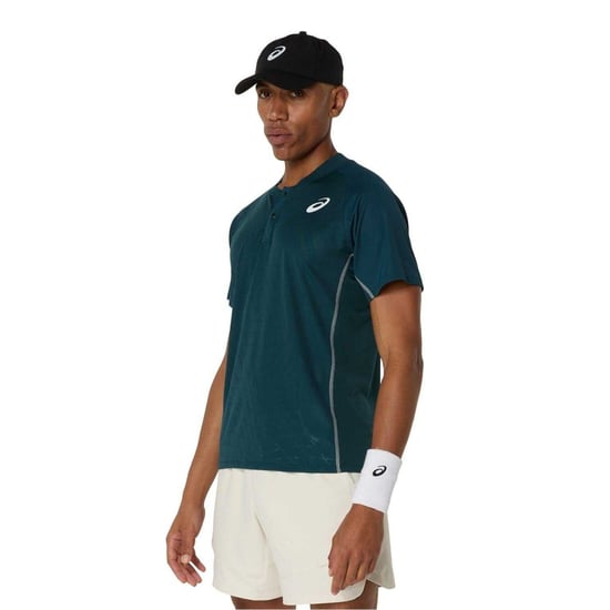 Asics Wedstrijdpoloshirt heren (Groen) - Image 2