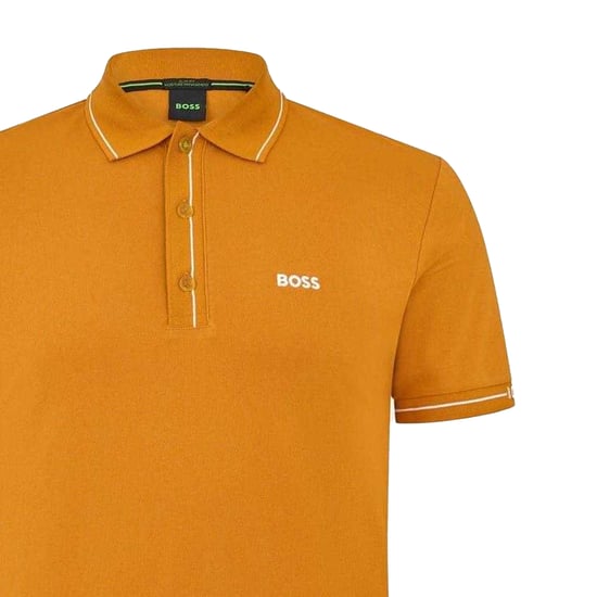 Boss Heren Paule Poloshirt (Donkergeel) - Image 2