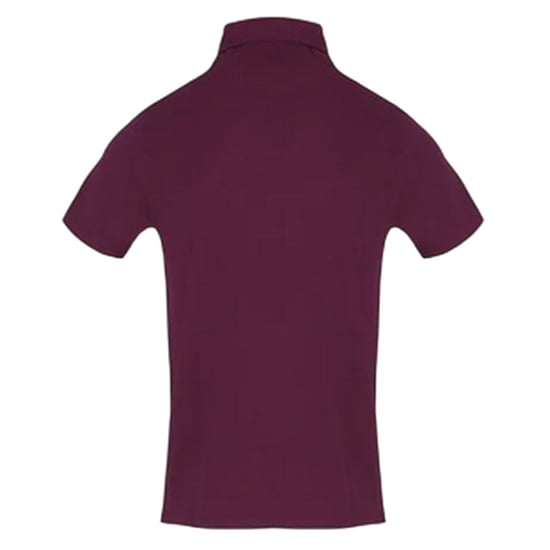 Aquascutum Kortärmad polotröja med krage för herrar (Röd) - Image 2