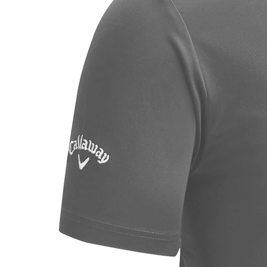 Callaway Mens Swing Tech Solid Colour Polo Shirt (Grey) - Image 3