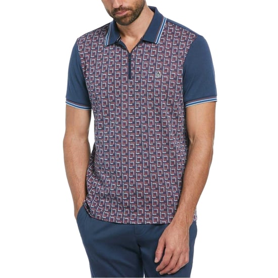 Original Penguin Mens Short-Sleeved Polo Shirt (Sargasso Sea) - Image 4