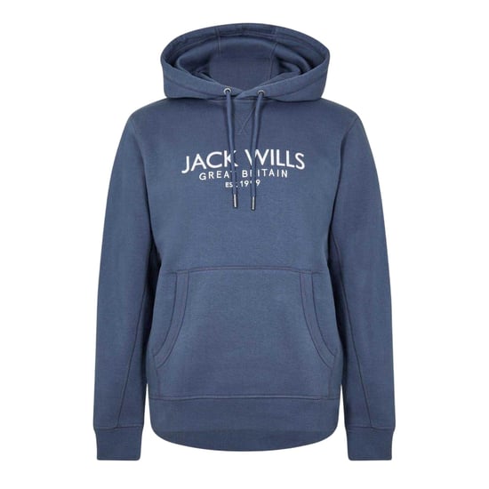 Jack Wills Heren Batsford Logo Hoodie (Indigo) - Image 1