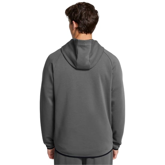 Under Armour Mens Unstoppable Hoodie med full dragkedja (Vit Castlerock) - Image 3