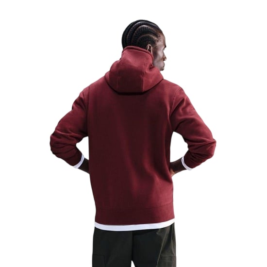 Nike Mens Club Fleece Pullover Hoodie (Team Red) - Image 3