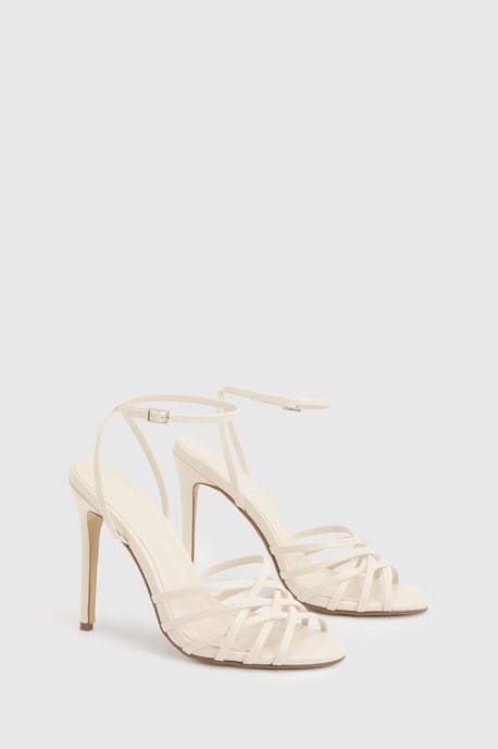 Strappy Cage Front High Stiletto Heels - Image 3