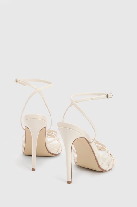 Strappy Cage Front High Stiletto Heels - Image 4