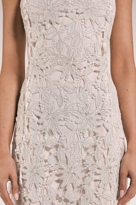 Petite Lace Detail Strappy Midi Dress - Image 2