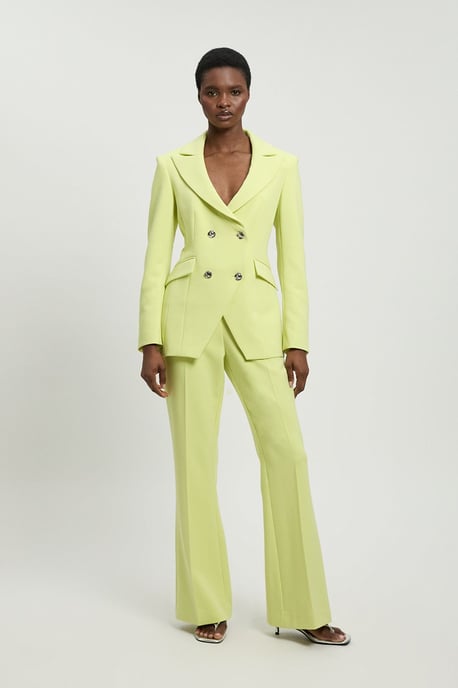 Compact Stretch Double Breasted Blazer - Image 2