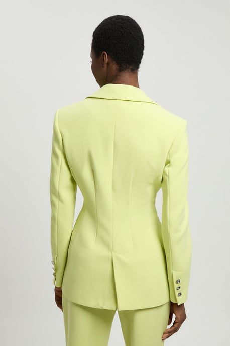 Compact Stretch Double Breasted Blazer - Image 3