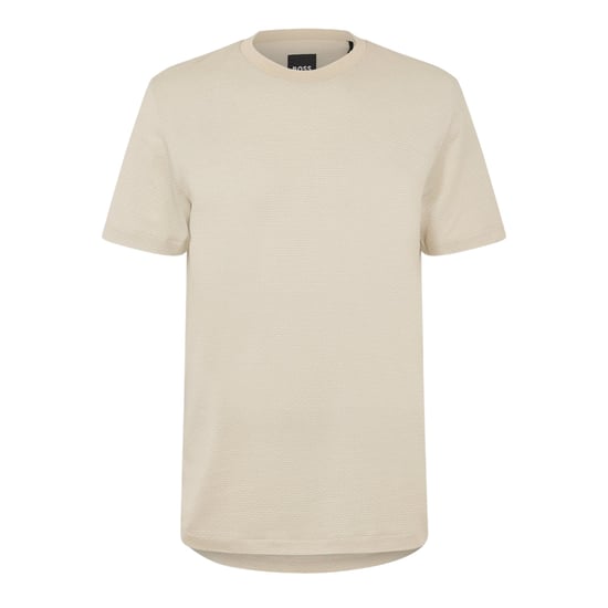 Boss Heren T-shirt met geribde kraag van C-Thompson (Wit) - Image 1