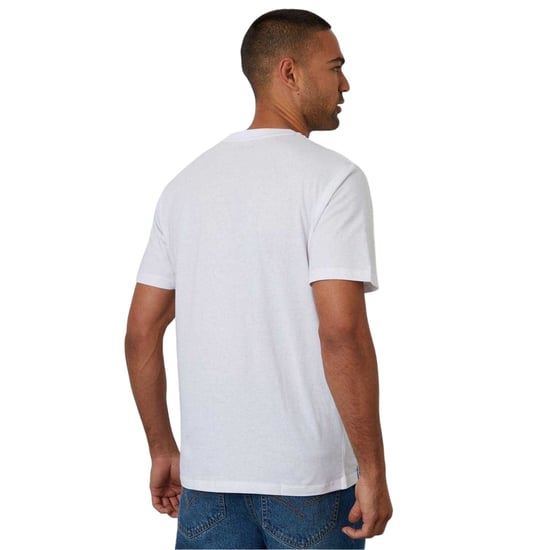Threadbare Gebreid T-shirt voor heren met pizzaprint (Wit) - Image 3